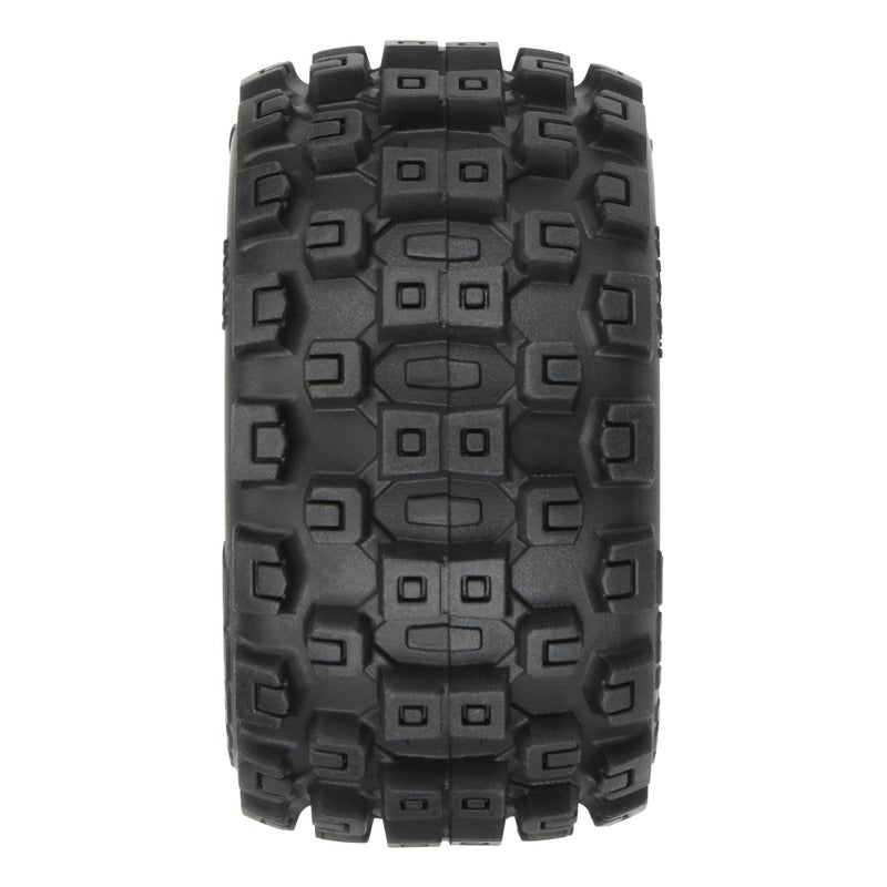 برو-لاين ريسينج إطارات شاحنات Pro-line Racing Badlands MX 1.85 بوصة لجميع التضاريس 4 مثبتة على عجلات سداسية سوداء مقاس 12 مم للجرانيت GROM 4x4 أمامي أو خلفي PRO1024110 - Image 2